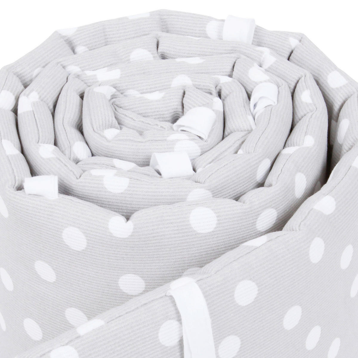 NESTCHEN babybay Nestchen Piqué  - Multicolor/Hellgrau, Basics, Naturmaterialien (200/24/2cm) - Babybay