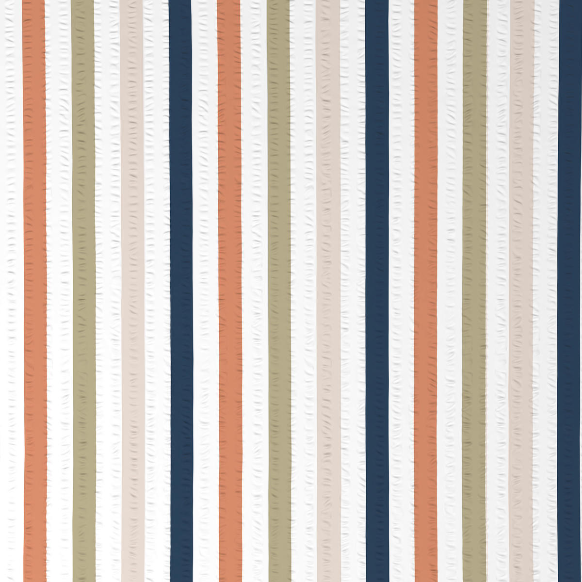 BETTWÄSCHE Mavie Seersucker 140/200 cm  - Multicolor/Grün, KONVENTIONELL, Textil (140/200cm) - Esposa