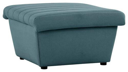 HOCKER Webstoff Petrol  - Petrol/Schwarz, Design, Kunststoff/Textil (74/43/85cm) - LOOKS by W.Joop