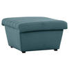 HOCKER Webstoff Petrol  - Petrol/Schwarz, Design, Kunststoff/Textil (74/43/85cm) - LOOKS by W.Joop