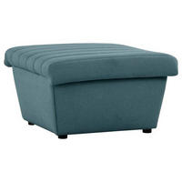 HOCKER in Textil Petrol  - Petrol/Schwarz, Design, Kunststoff/Textil (74/43/85cm) - LOOKS by W.Joop