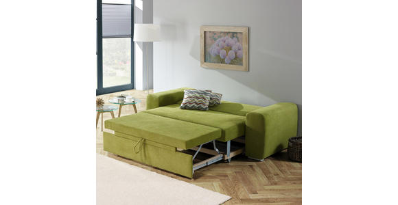 SCHLAFSOFA in Textil Hellgrau - Chromfarben/Hellgrau, Design, Holz/Textil (199/92/97cm) - Hom`in
