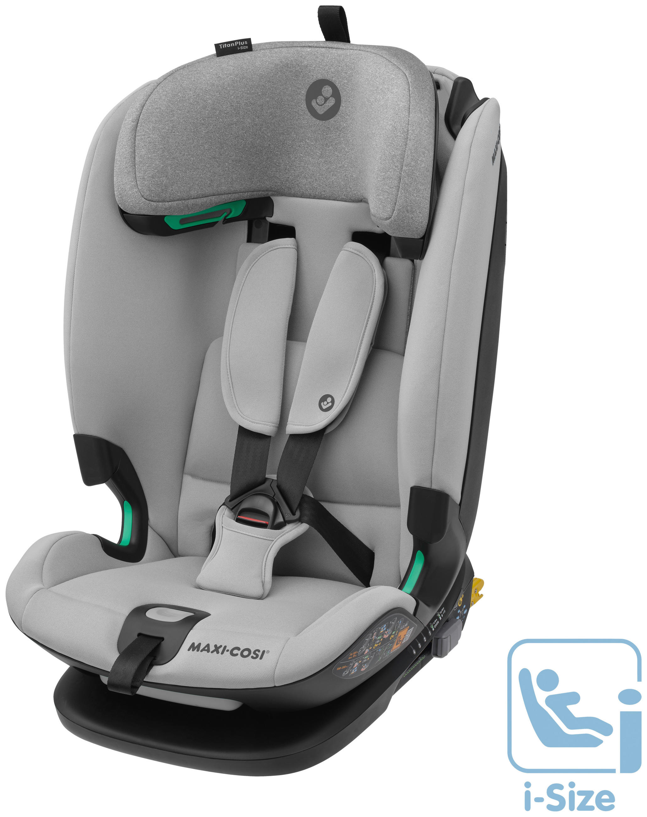 KINDERAUTOSITZ TITAN PLUS I-SIZE  - Hellgrau, Basics, Papier/Kunststoff (46/76/60cm) - Maxi-Cosi