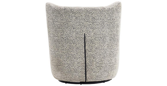 SESSEL in Leinenoptik Grau, Schwarz  - Schwarz/Grau, Design, Textil/Metall (75/79/76cm) - Xora