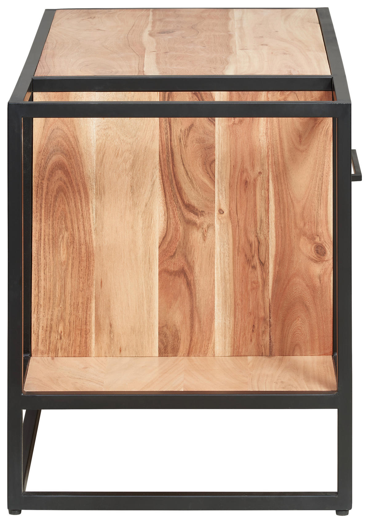 LOWBOARD Urban Garden 2.0  in 93/54/47 cm  - Schwarz/Honig, Design, Holz/Metall (93/54/47cm) - MID.YOU