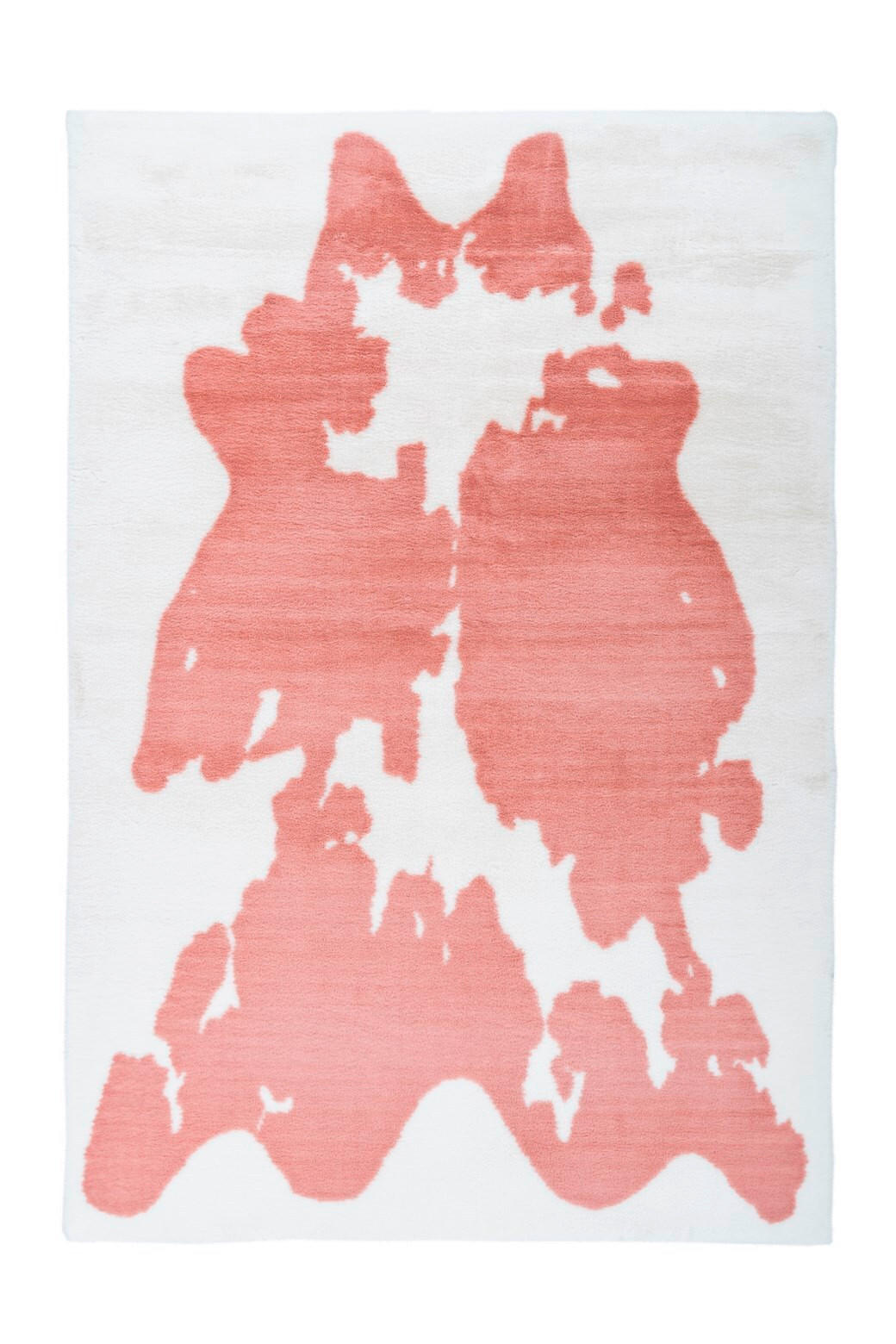 HOCHFLORTEPPICH 120/160 cm Rabbit Animal Rosa / Weiß Rosa, Weiß  - Rosa/Weiß, KONVENTIONELL, Textil (120/160cm)