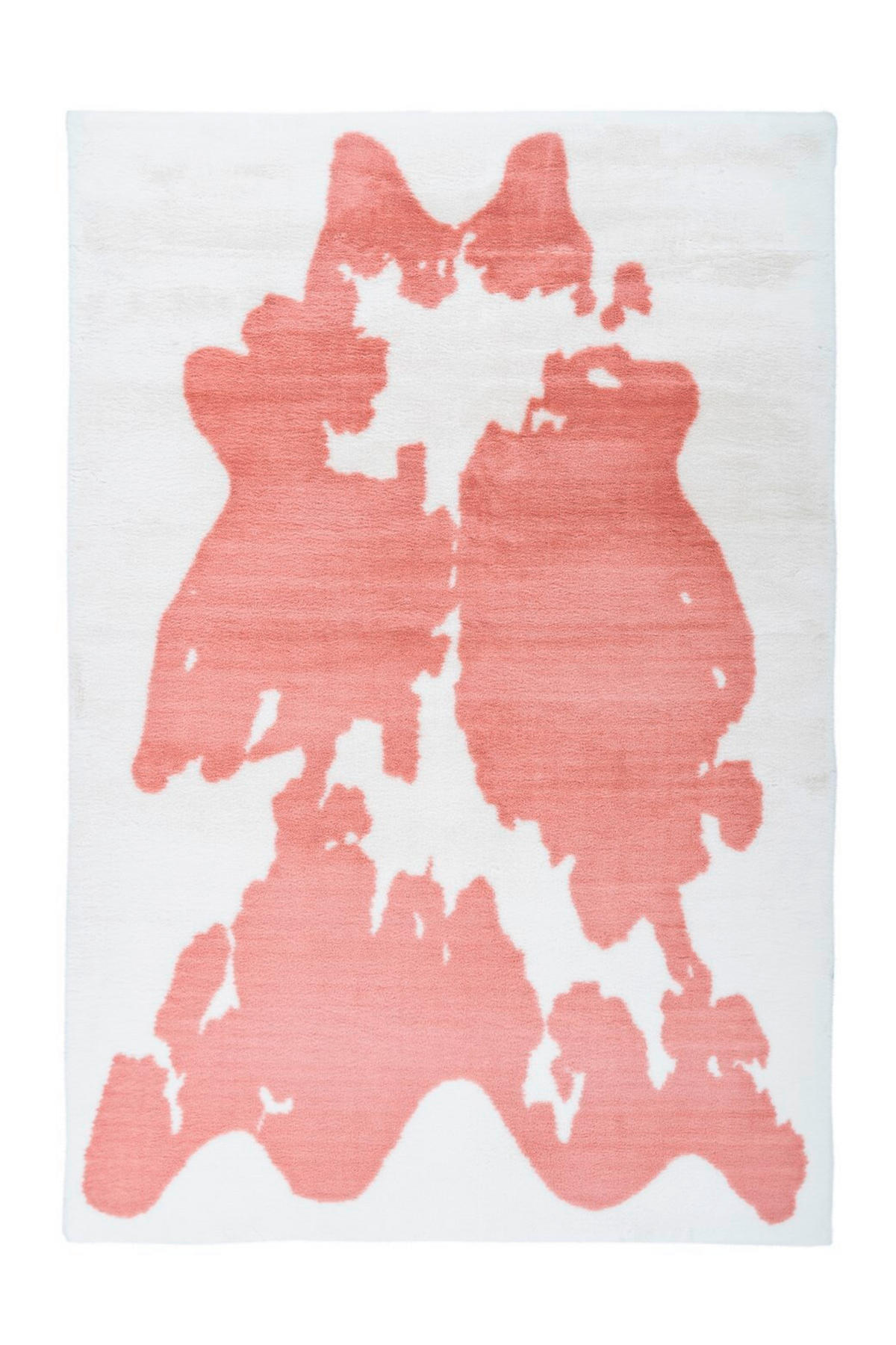 HOCHFLORTEPPICH 120/160 cm Rabbit Animal Rosa / Weiß Rosa, Weiß  - Rosa/Weiß, KONVENTIONELL, Textil (120/160cm)