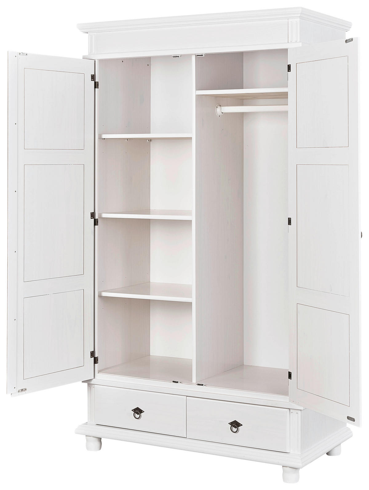 DREHTÜRENSCHRANK 116/199/57 cm 2-türig  - Weiß, LIFESTYLE (116/199/57cm) - MID.YOU