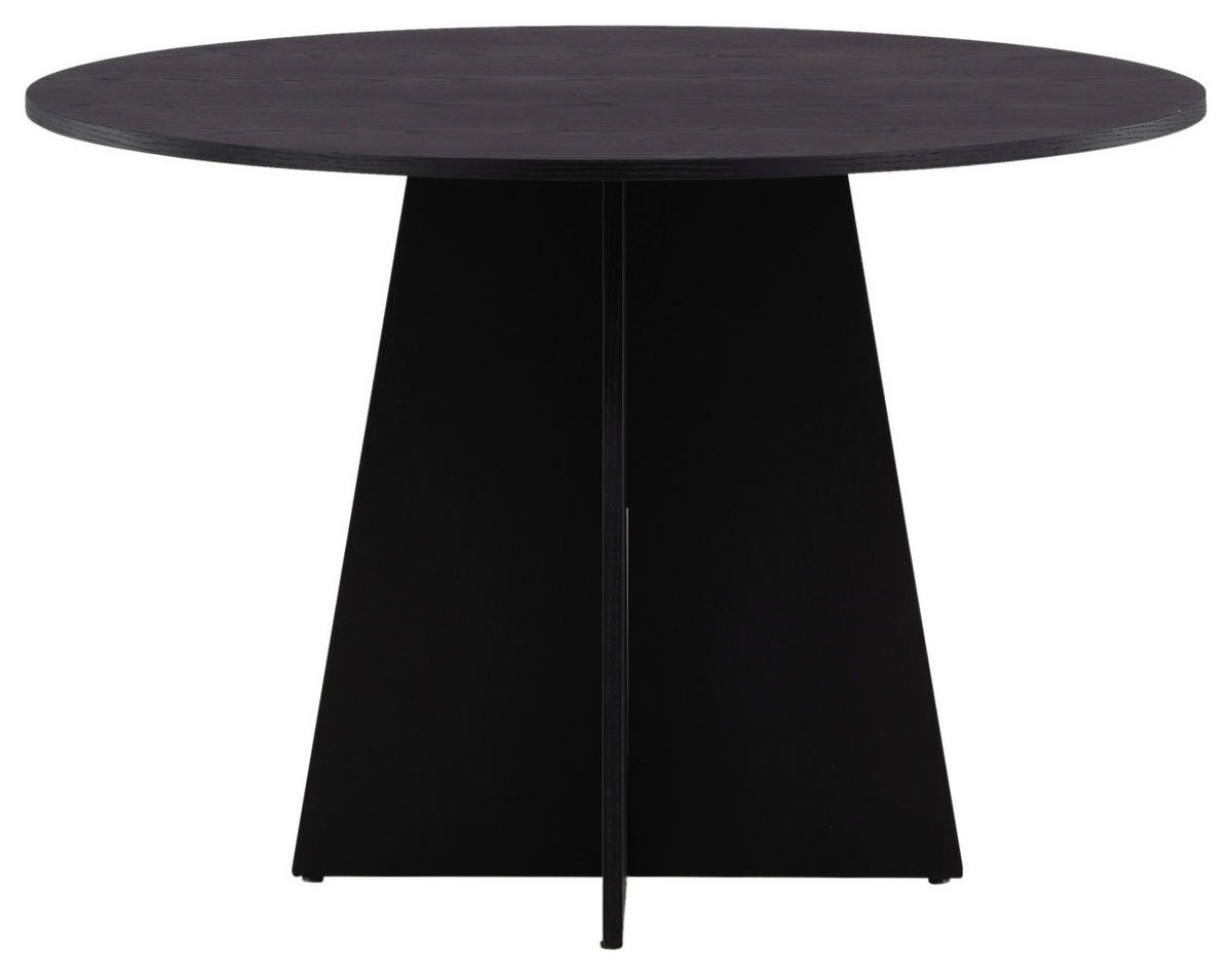 ESSTISCH in Holz 110/110/75 cm  - Schwarz, Design, Holz (110/110/75cm) - Livetastic