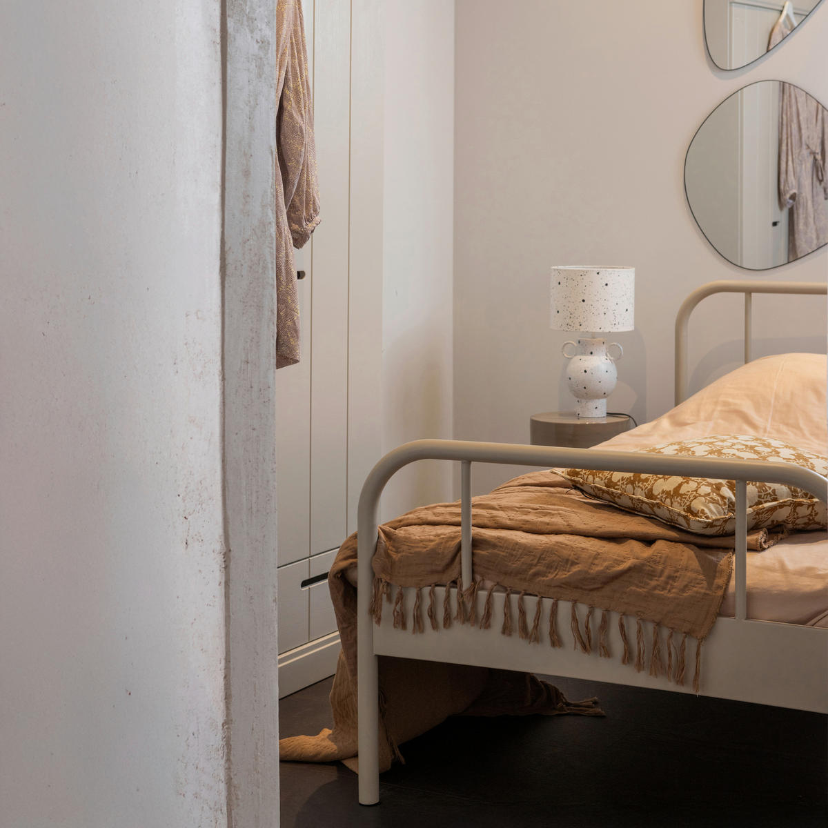 METALLBETT 90/200 cm  in Sandfarben  - Sandfarben, Basics, Metall (90/200cm) - MID.YOU