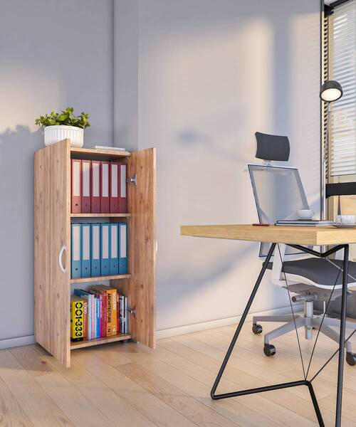 AKTENSCHRANK 49/108/34 cm  - Honigeiche, Modern, Holzwerkstoff (49/108/34cm) - MID.YOU