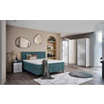 BOXSPRINGBETT 180/200 cm  in Blau  - Blau/Schwarz, KONVENTIONELL, Holz/Textil (180/200cm) - Voleo