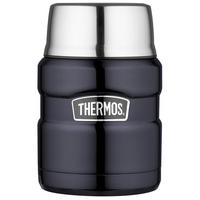 ISOLIERSPEISEGEFÄß 0,470 L  - Blau, Basics, Metall (0,470l) - Thermos