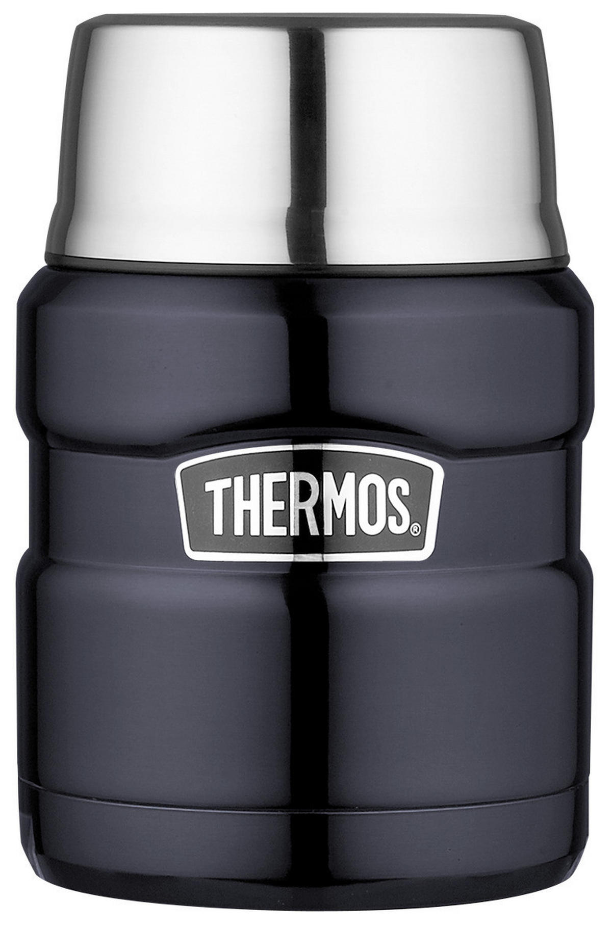 ISOLIERSPEISEGEFÄß 0,470 L  - Blau, Basics, Metall (0,470l) - Thermos