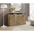 SIDEBOARD 139/90/34 cm  in Eiche Artisan  - Eiche Artisan, KONVENTIONELL, Holzwerkstoff/Kunststoff (139/90/34cm) - Carryhome