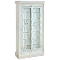 MEHRZWECKSCHRANK 90-95/180-185/43 cm  in Naturfarben, Türkis  - Türkis/Creme, LIFESTYLE, Holz/Metall (90-95/180-185/43cm) - Landscape