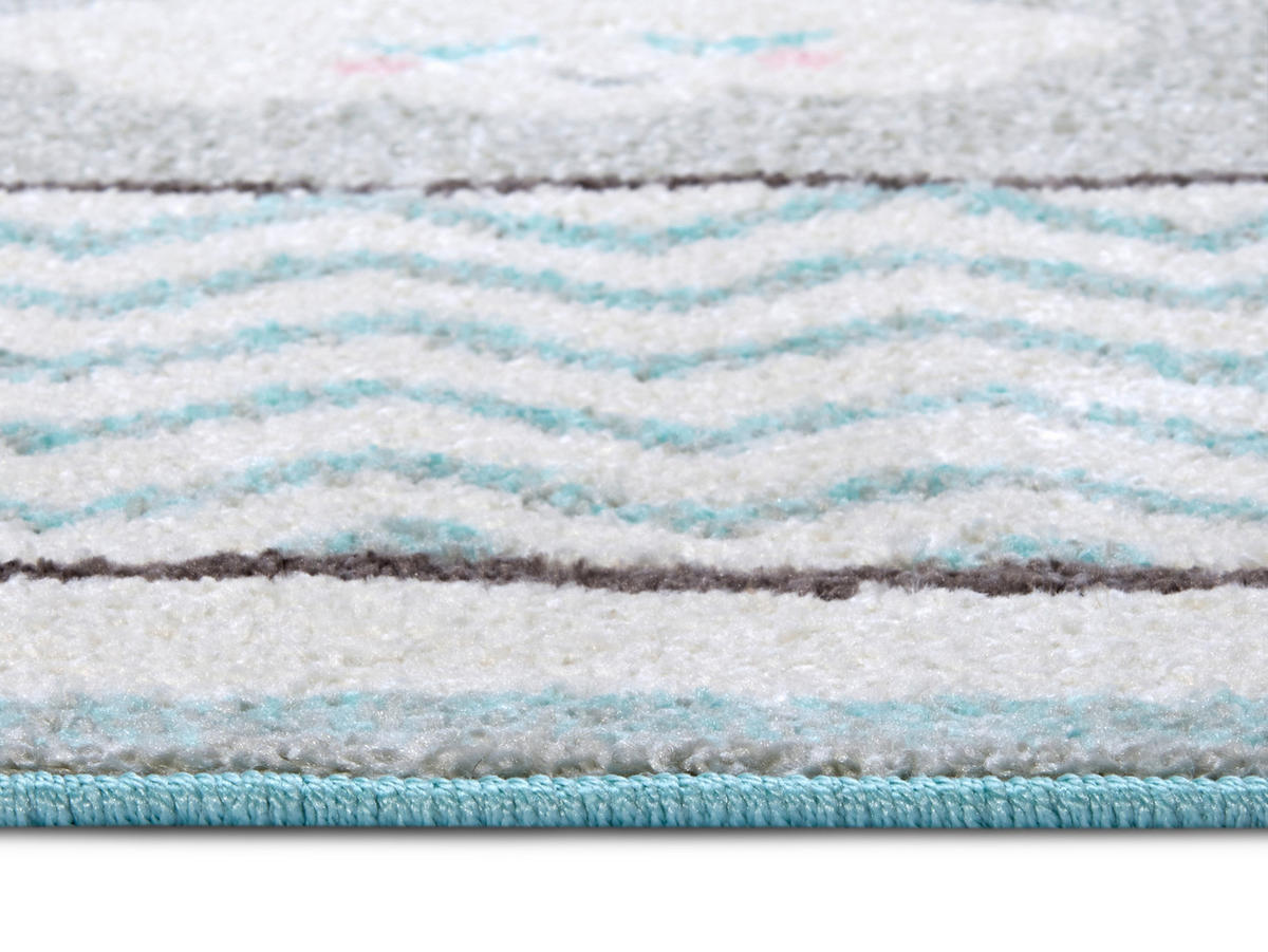 SPIELTEPPICH 120/170 cm Adventures  - Pastellblau/Creme, Trend, Kunststoff/Textil (120/170cm) - Ben'n'jen