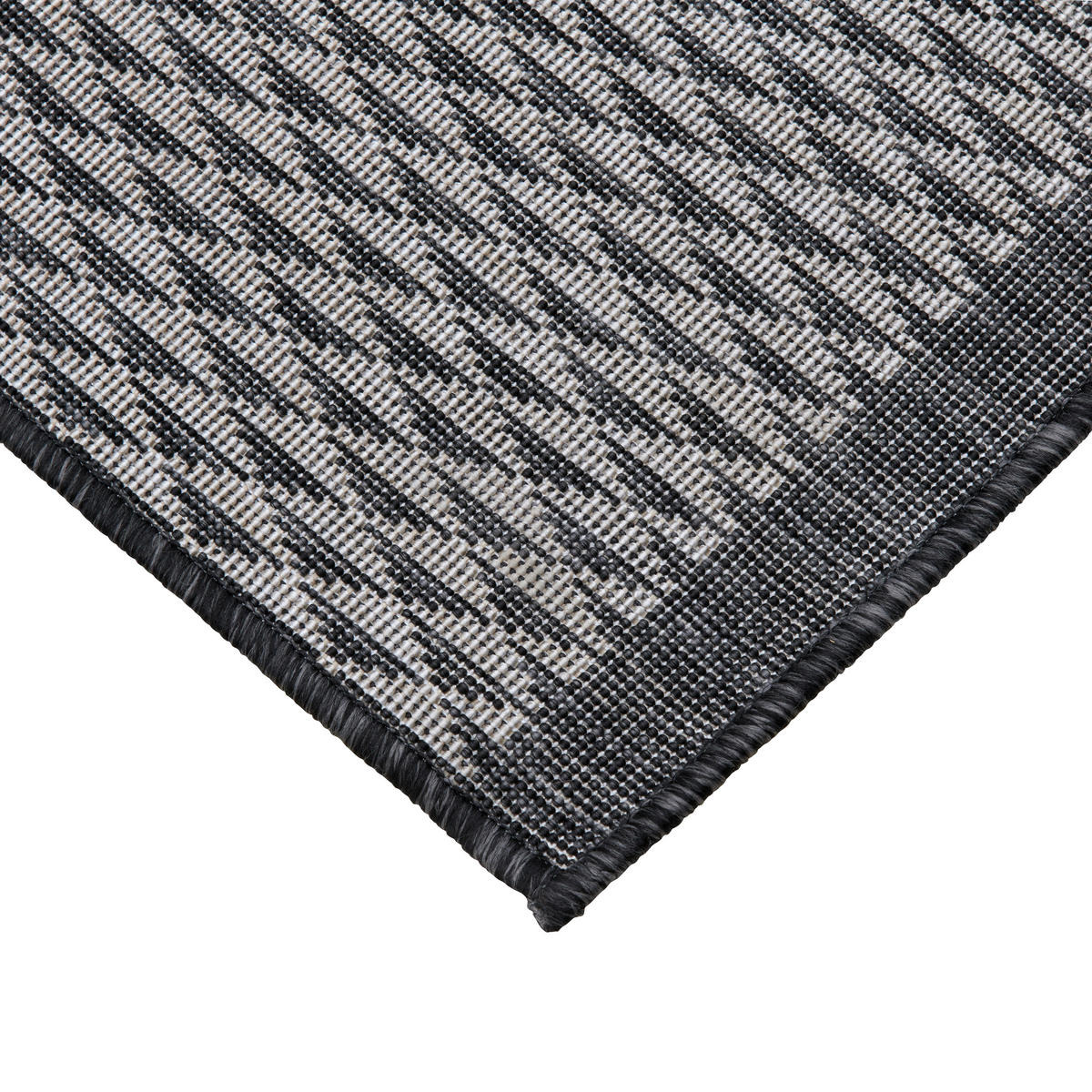 OUTDOORTEPPICH 120/170 cm Grau, Schwarz  - Schwarz/Grau, KONVENTIONELL, Textil (120/170cm) - Ambia Garden