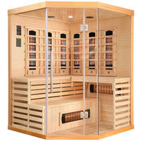 INFRAROTKABINE DELUXE für 3-4 Personen Deluxe  - Braun, MODERN, Holz (150/200/150cm) - Sanotechnik