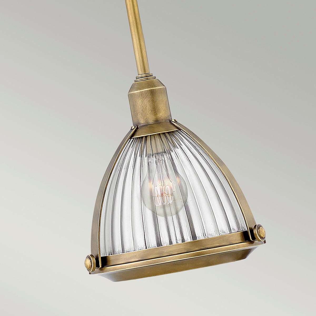 HÄNGELEUCHTE 24.8/46.6 cm    - Messingfarben, Konventionell, Glas/Metall (24.8/46.6cm) - Elstead Lighting