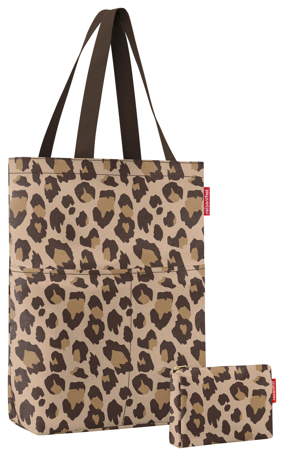TAŠKA CEZ RAMENO hnedá, béžová - hnedá/béžová, Basics, textil/plast (47/44/17cm) - Reisenthel