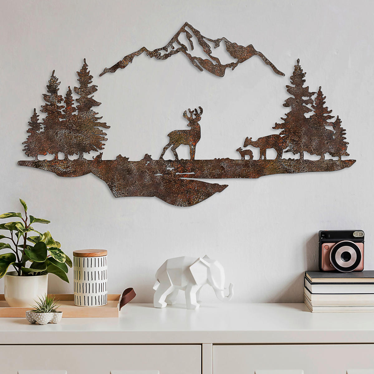 METALLBILD  - Bronzefarben, Basics, Metall (38/70cm)