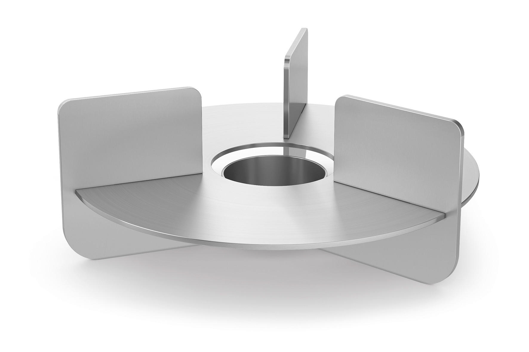 STÖVCHEN - Edelstahlfarben, Basics, Metall (17/6,5cm) - Zack