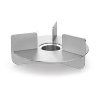 STÖVCHEN - Edelstahlfarben, Basics, Metall (17/6,5cm) - Zack