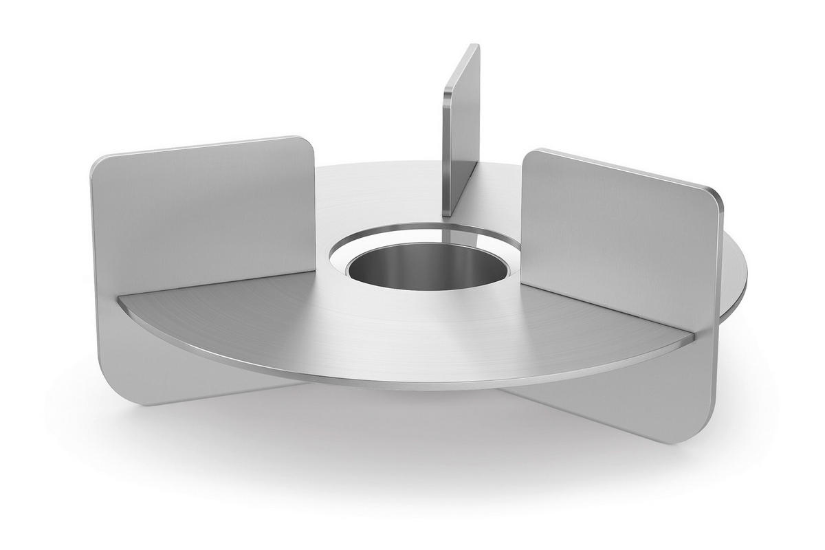 STÖVCHEN - Edelstahlfarben, Basics, Metall (17/6,5cm) - Zack