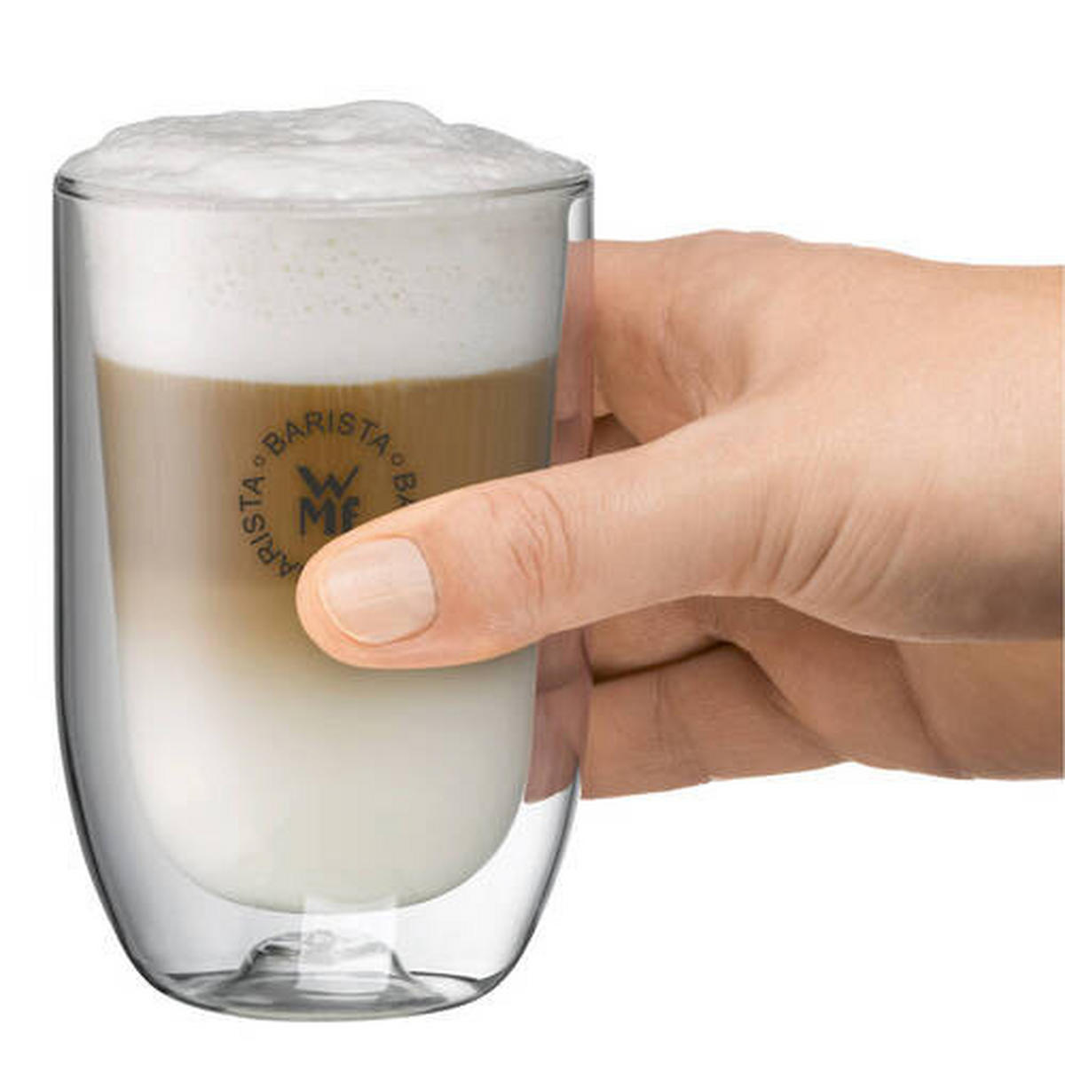 SET ČAŠA  2-dijelni   Barista  - prozirno, Design, staklo (17,2/8,6/13,4cm) - WMF