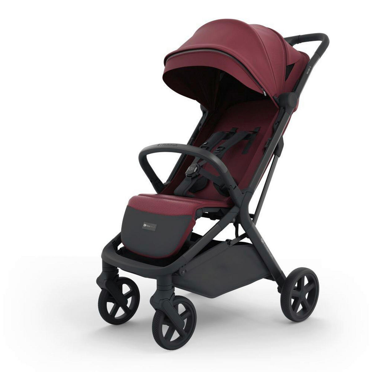 DJEČJA KOLICA  NUBI 3  - tamno ružičasta, Basics, metal/tekstil (68,5/53/106,5cm) - Kinderkraft