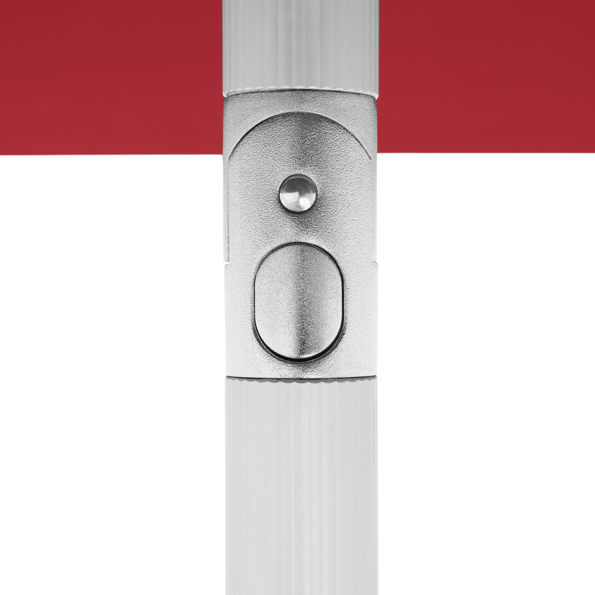 SONNENSCHIRM  270/270 cm  - Silberfarben/Rot, Konventionell, Textil/Metall (270/270cm) - Doppler