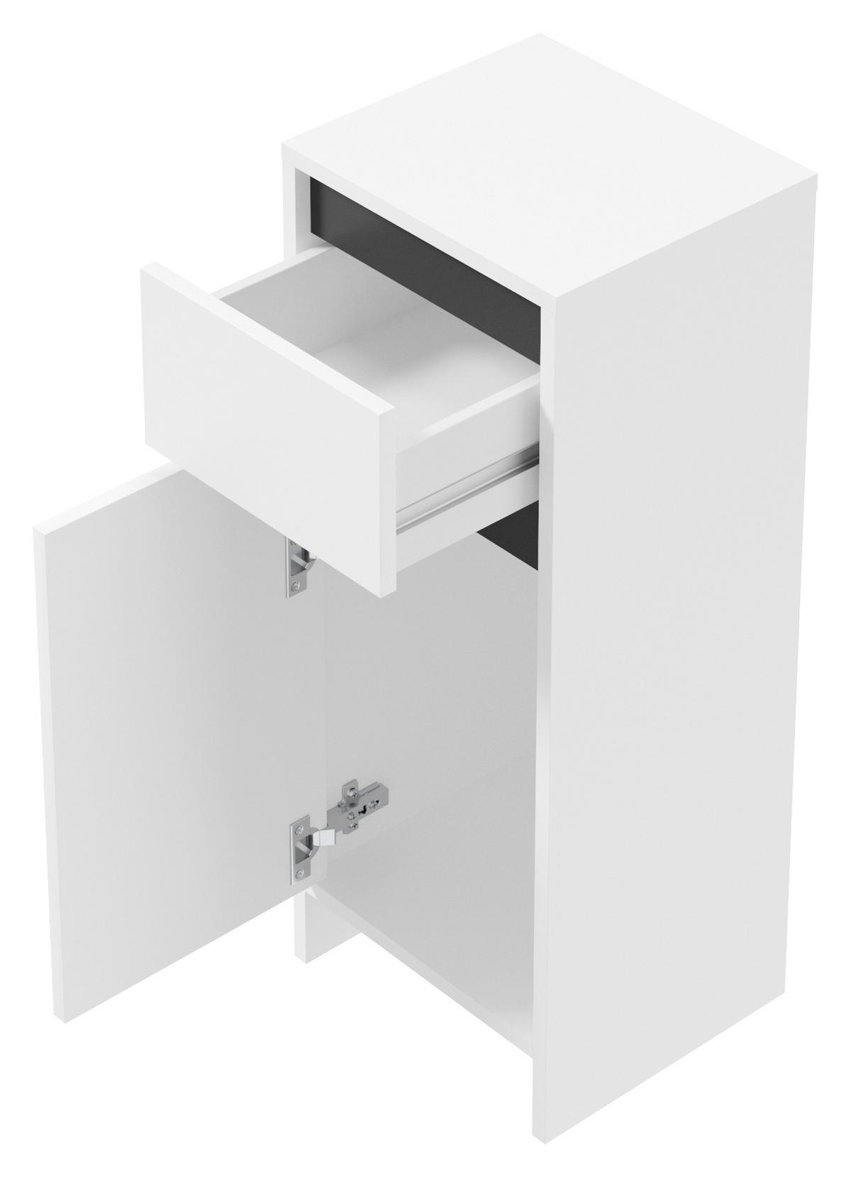 UNTERSCHRANK 32/80/28 cm   - Anthrazit/Weiß, Basics, Holzwerkstoff (32/80/28cm) - MID.YOU