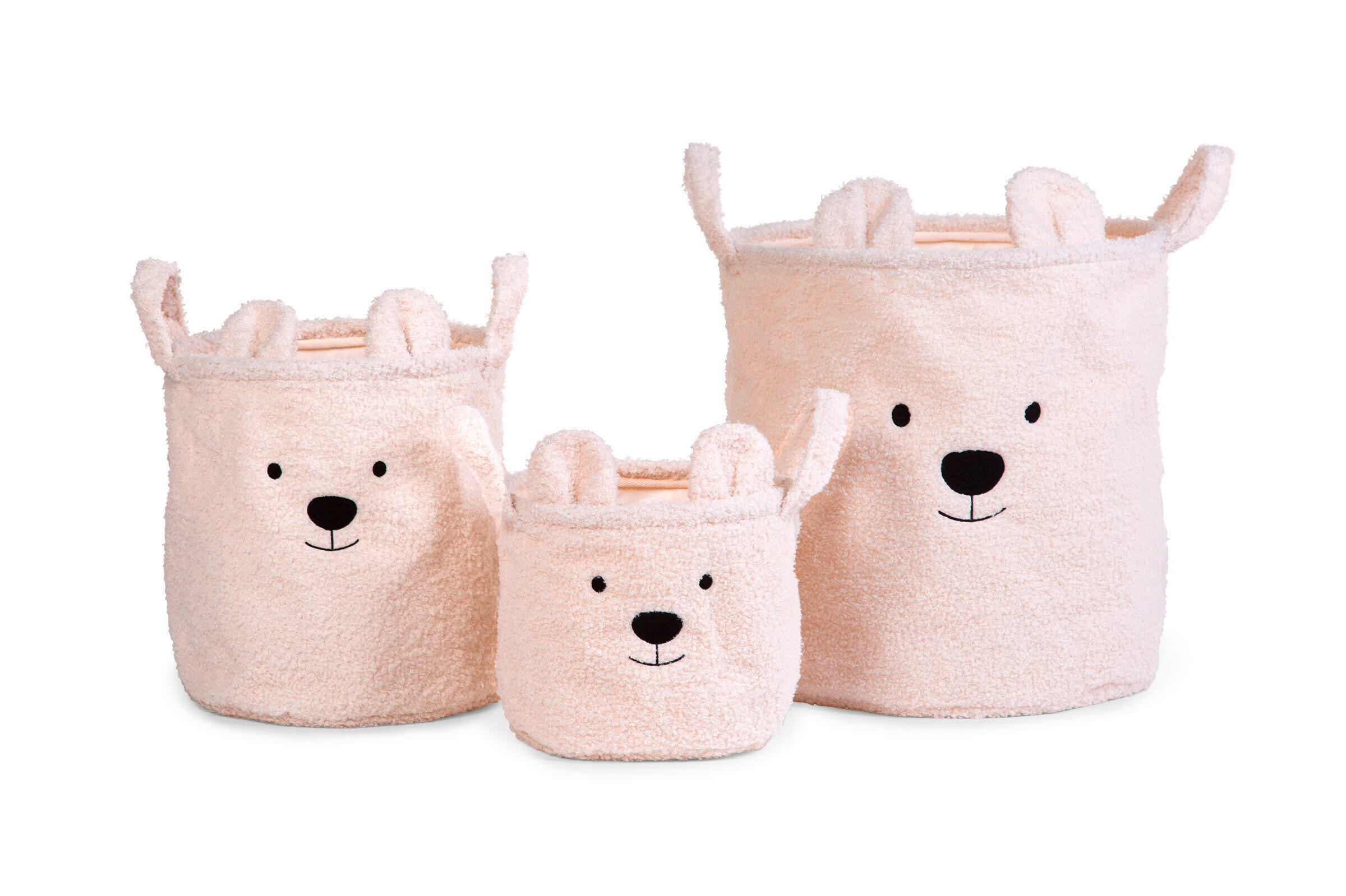 AUFBEWAHRUNGSBOXEN-SET     - Weiß, Basics, Textil (40/40/40cm) - Childhome