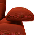 ECKSOFA in Struktur Dunkelorange  233/313 cm  - Dunkelorange/Schwarz, Design, Kunststoff/Textil (233/313cm) - Emilio Belluti