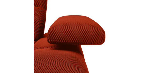 ECKSOFA in Struktur Dunkelorange  233/313 cm  - Dunkelorange/Schwarz, Design, Kunststoff/Textil (233/313cm) - Emilio Belluti