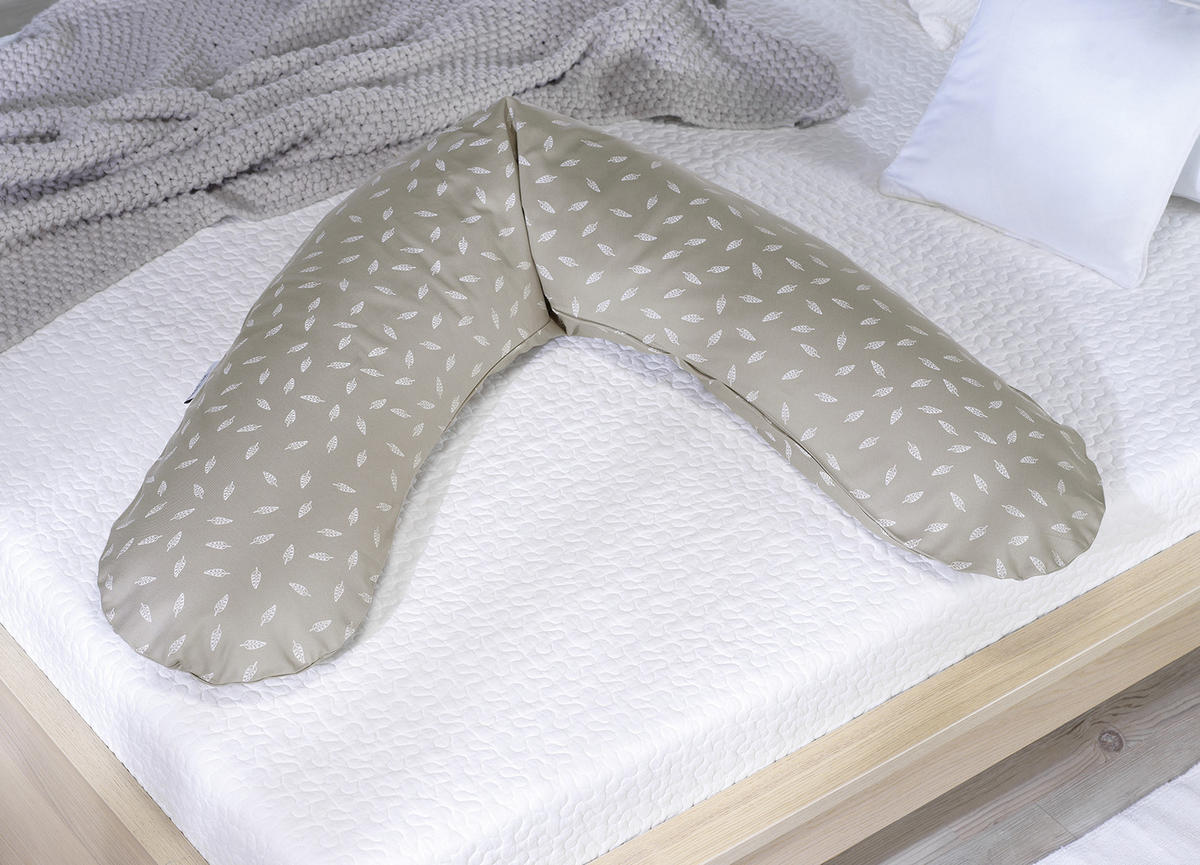 STILLKISSEN 190 cm Das Original Theraline   - Taupe, Basics, Textil (190cm) - Theraline