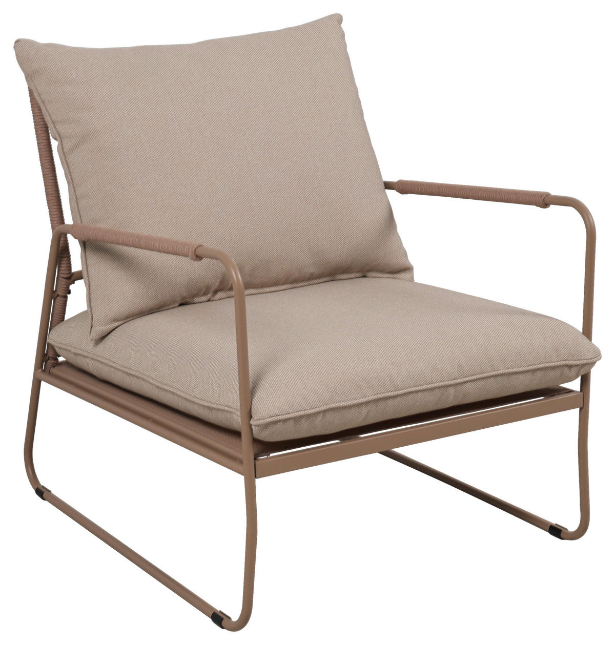 GARTENSET Webstoff Eisen  - Beige/Naturfarben, Design, Textil/Metall - Ambia Garden