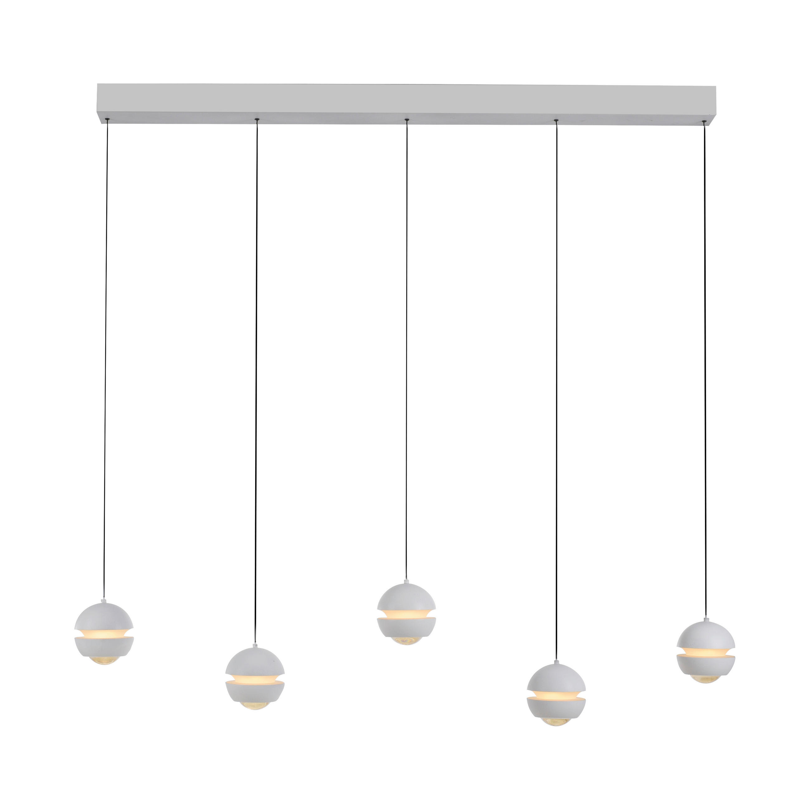 Schöner Wohnen Led-Pendelleuchte Lini Weiß 10x220x110 cm