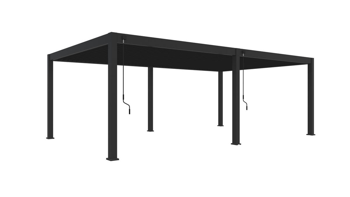 PERGOLA - Anthrazit, Basics, Metall (400/255/800cm) - Gardenson