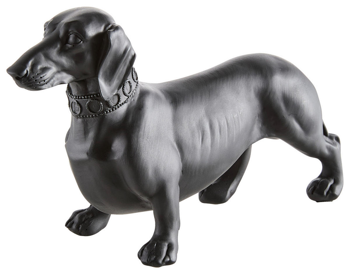 DEKOHUND - Schwarz, LIFESTYLE, Kunststoff (22/8,5/14cm) - Ambia Home