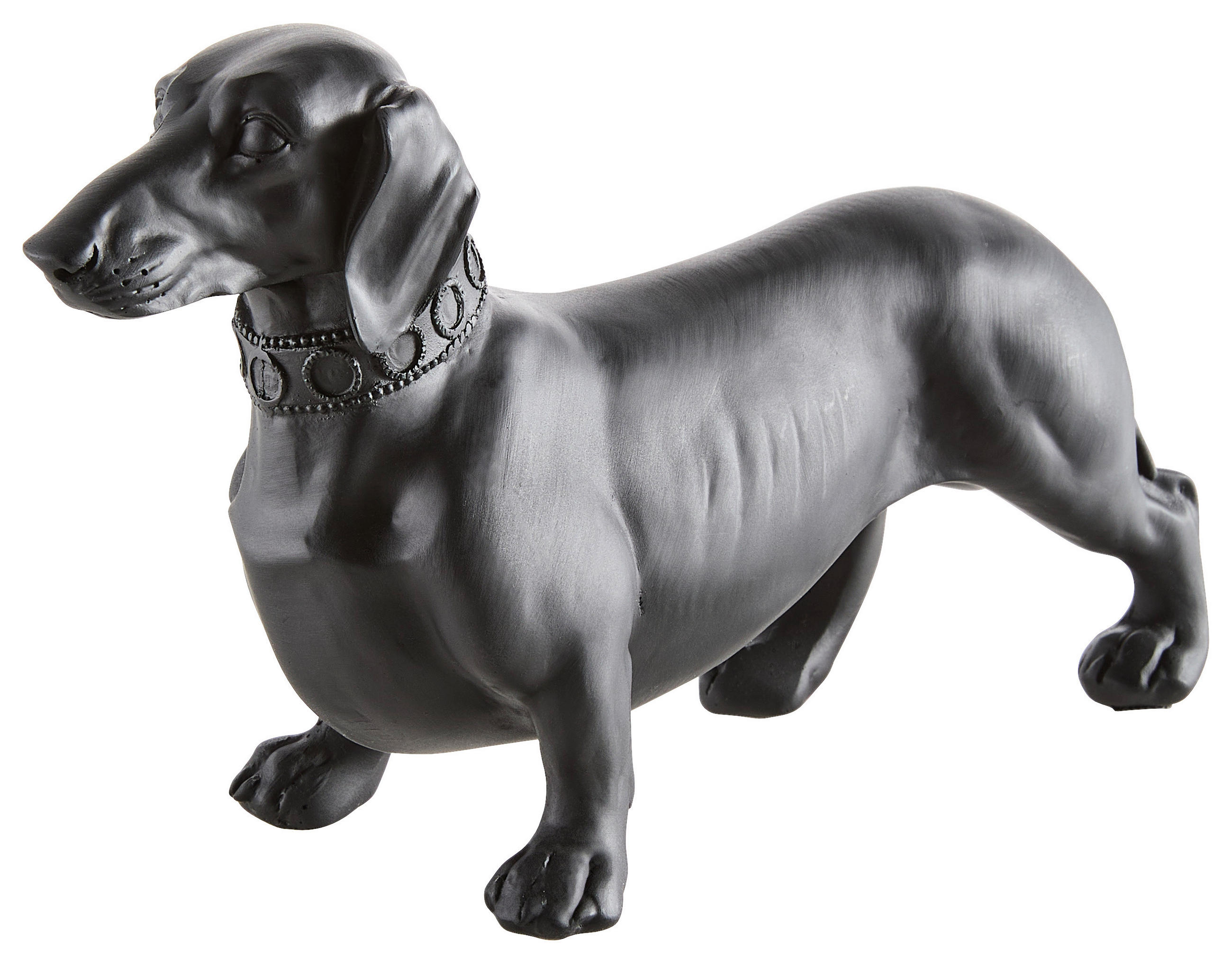 Ambia Home Dekohund Schwarz 8.5x14x22 cm