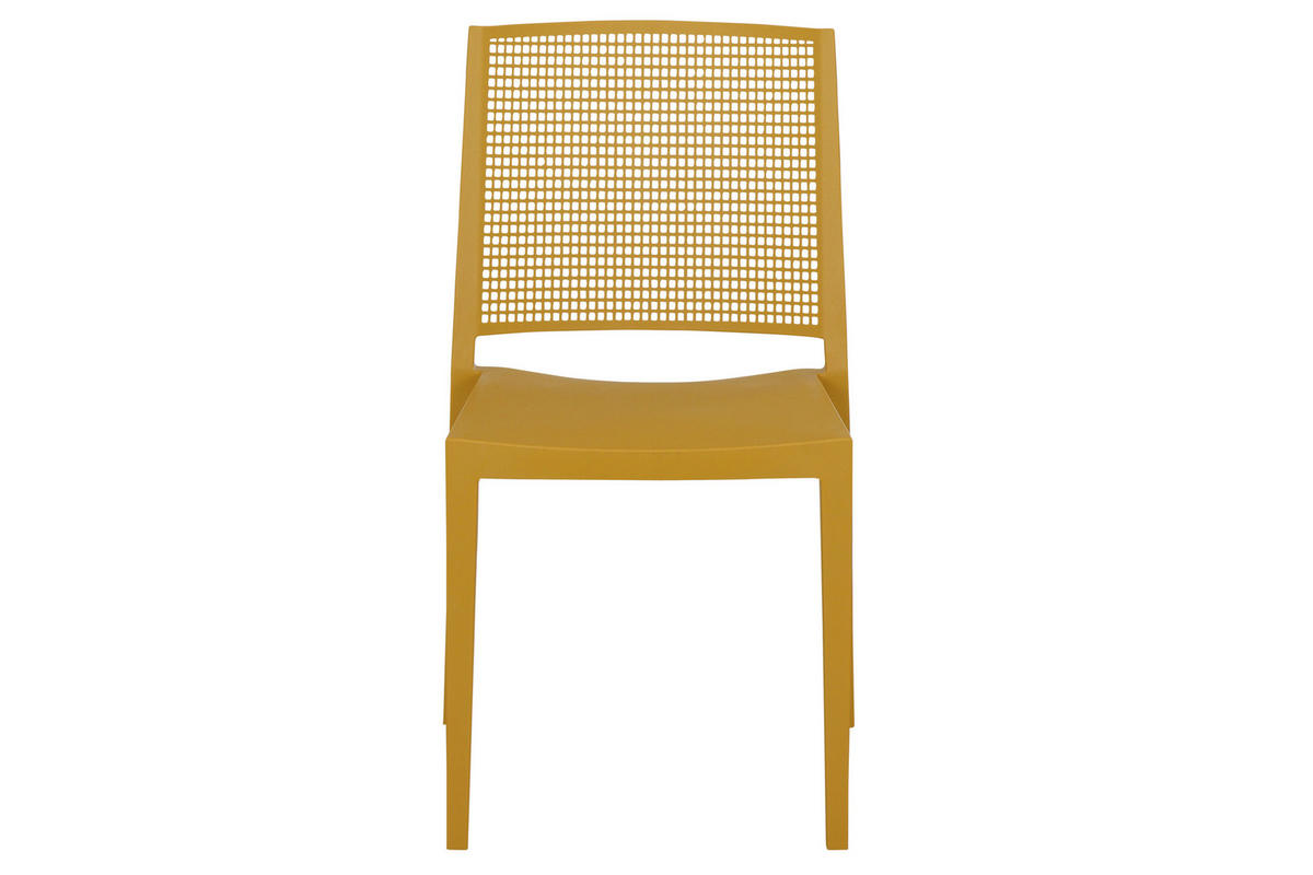 GARTENGARNITUR 5-teilig  - Anthrazit/Gelb, Basics, Kunststoff/Metall (90/80/160cm) - Siena Garden