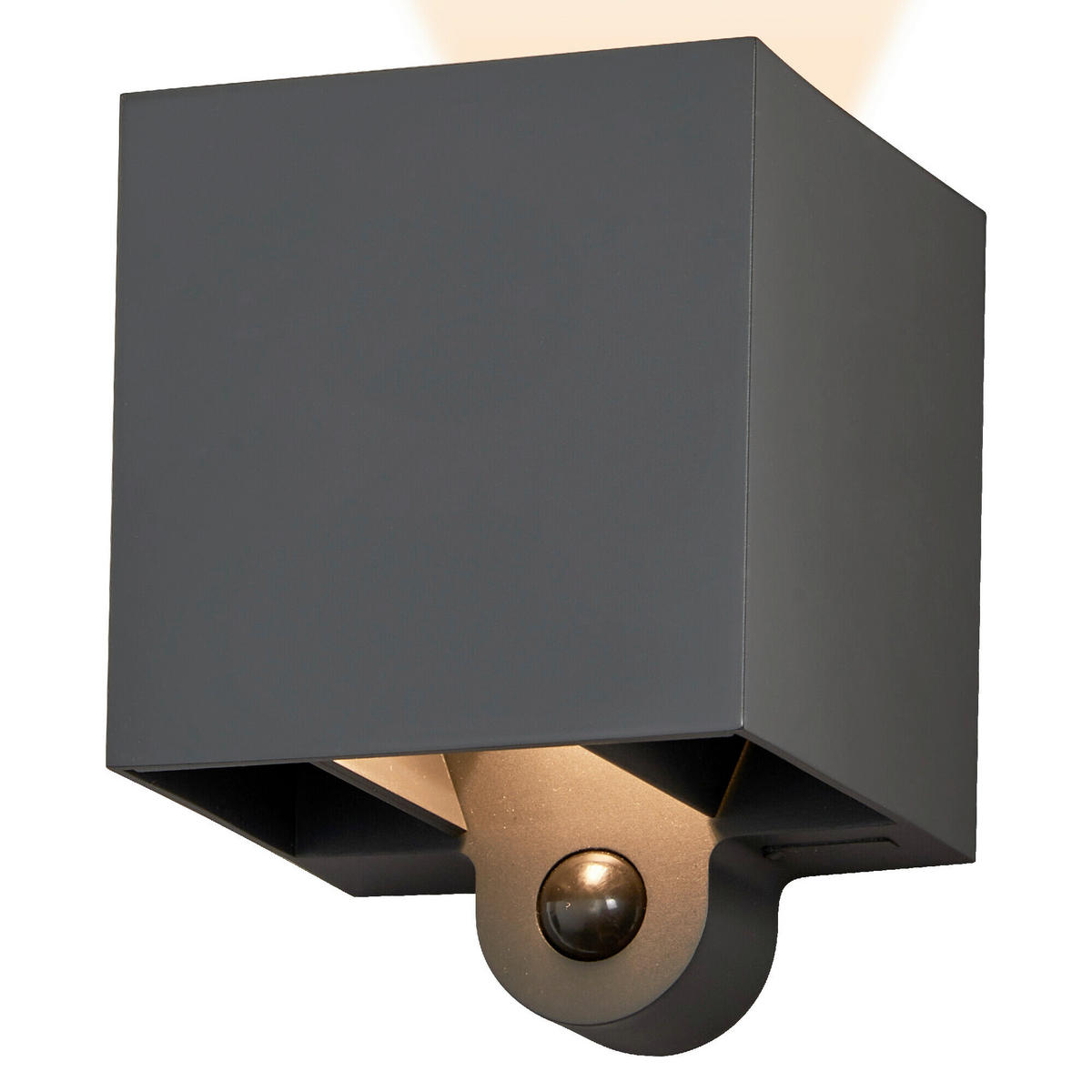 LED-AUßENLEUCHTE 10/9,7/12,6 cm   - Dunkelgrau, Basics, Glas/Kunststoff (10/9,7/12,6cm) - Osram