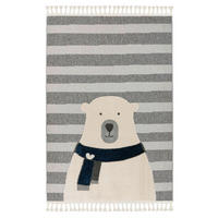 FLACHWEBETEPPICH 160/230 cm Grau rechteckig  - Grau, Basics, Textil (160/230cm) - Kayoom