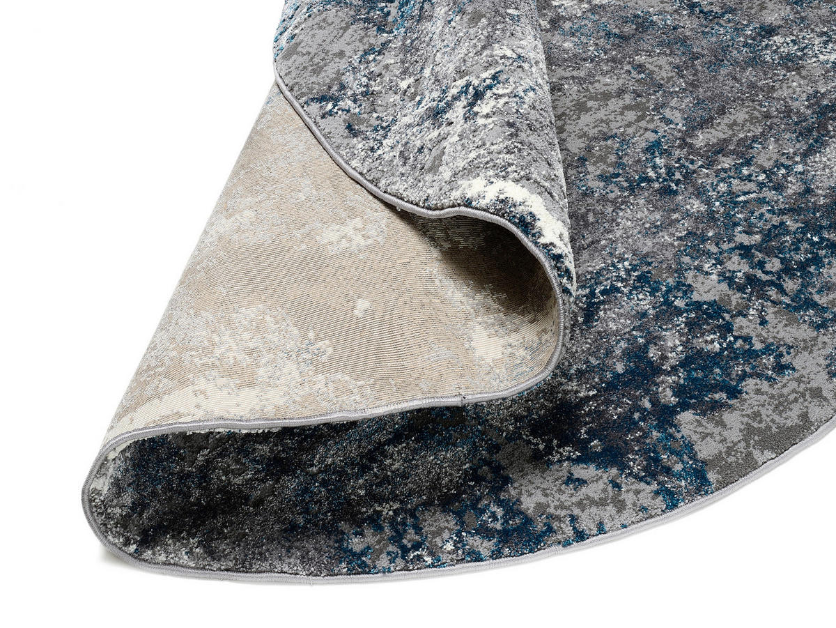 VINTAGE-TEPPICH 160 cm Timeline Quantum Grau, Petrol  - Petrol/Grau, Design, Textil (160cm) - Novel