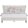 BOXSPRINGBETT 160/200 cm  in Beige  - Beige/Schwarz, Design, Holz/Holzwerkstoff (160/200cm) - Esposa