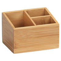 RENDSZEREZŐ  - barna, Basics, fa (12/9/9cm) - Wenko