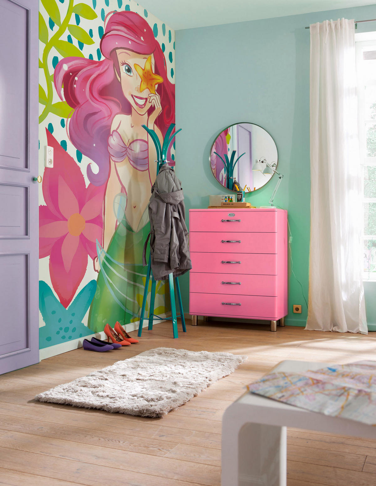 FOTOTAPET 150/280 cm  - vit/svart, Trend, textil (150/280cm)