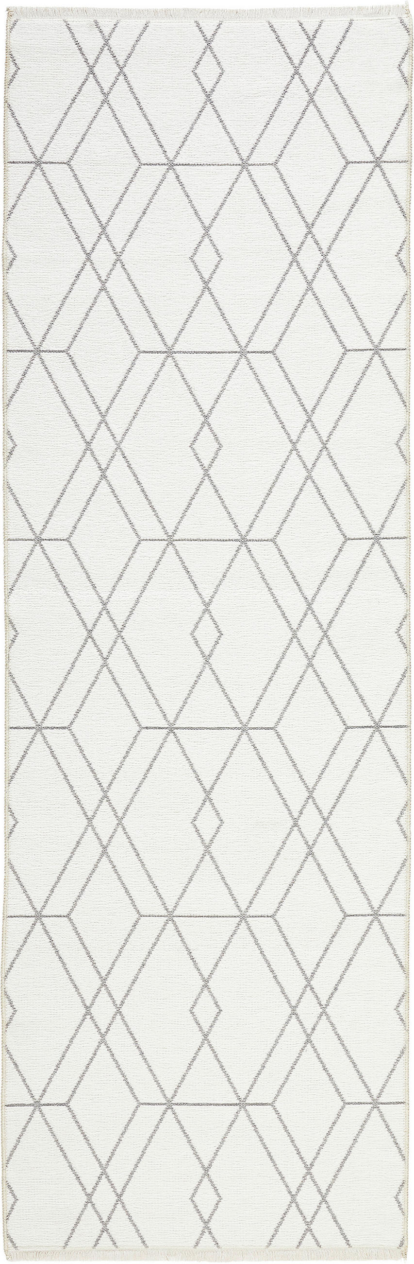 STAZA 80/250 cm   bijela, siva, taupe  Olivia  - bijela/siva, Lifestyle, tekstil (80/250cm) - Novel